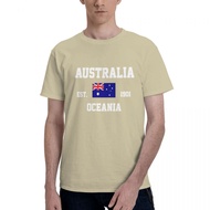 2025 New Adult100% Cotton Australia Australian Flag Oceania t shirts Men Casual tshirts Women Clothi