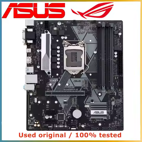 For Asus PRIME B365M-A Original Desktop Intel B365 B365M DDR4 64G Motherboard LGA 1151 I7/I5/I3 USB3