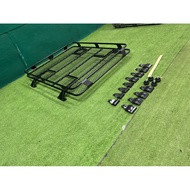 ถาดแร็คหลังคารุ่นV11ขนาด1.0x1.20+ชุดขาจับสำหรับรถหลังคาโล้น