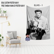 HIASAN DINDING Elvis presley Fabric POSTER - elvis - elvis presley Room Wall Decor - Wall Decoration - Wall Display