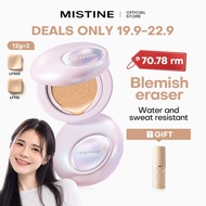 Jessc X MISTINE purple Luminous Cushion Foundation 24H Long-Lasting Cushion Powder Full Coverage Cov