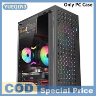 Store YUEQIN3 เคสกระจก DIY ใส atx itx ไมโคร atx itx เคสคอมพิวเตอร์เดสก์ท็อปกระจกเคสคอมพิวเตอร์ HDD +