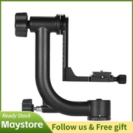 maystoree-my Heavy Duty Metal Panoramic Gimbal Tripod Head with Arca-Swiss Standard Quick Release Pl