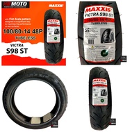 Maxxis VICTRA S 98 Tire ST) 100/80-14 48P Tubeless Matic/Maxis VICTRA(S 98 ST)100/80-14 48P Tubeless