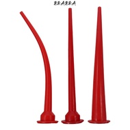 BRABRA Structural Adhesive Nozzle, Red 300mm/11.8in Caulking Nozzle, Durable Curved Caulking Nozzle 