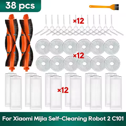 Fit For Xiaomi Mijia Self-Cleaning Robot 2/ C101 Xiaomi X20 replacement sweeper Mop Hepa Filter Side
