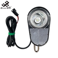 Circle Cool Electric Bicycle Headlight 36-48V Electric Bike Headlight Front Light With 4.9ft Wire Bike Lights Outdoor Night Riding Cycling Parts Accessories