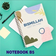 B5 Notebook B6 Notebook plain dotted lines aesthetic office school Notebook