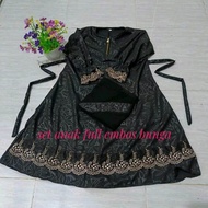Abaya Emboss Anak Premium by Balqis collection temboro