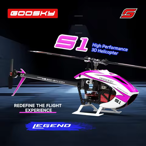 Goosky S1 2025 6CH 3D RC Helicopter, RTF/BNF Combo w/ Gyro, Indoor Stunt Training Drone