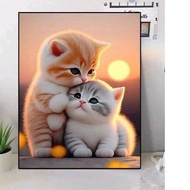 lovely cat diamond painting set