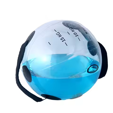 Adjustable Water Weight Ball 20kg/44lbs Portable Aqua Training Bag for Strength Core Balance Workout