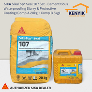 SIKA SikaTop® Seal 107 Set - Cementitious Waterproofing Slurry & Protective Coating (Comp A 20kg + C