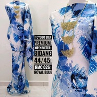 KAIN PASANG TOYOBO SILK OPEN METER PRINTED KAIN ELA INKJET DIGITAL ROYAL ITALIAN SATIN SILK BAJU KUR
