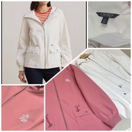 Polo Ralph Lauren 女裝正品 💥限量優惠💥 高密度防風防潑水長袖外套 不易皺  全新 (官網售HK$2900) 👉 白色/粉紅色 S-XL碼