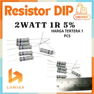 R resistor 2w 2Watt 1R 1ohm 1R 1ohm 2 watt tolerance 5% 1R