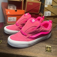 Vans Knu-Skool VR3 LX Nubuck Pink Glo Dragon Fruit Bread รองเท้า Vans Official Low-Top Retro Casual Vulcanized Sneakers