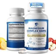 2 Pack Magnesium Complex for Women and Men 12-in-1 Magnesium Glycinate, Citrate, Malate, Taurate - M