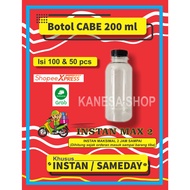 200ml Chili Bottle 200ml Chili Plastic Bottle/ 200ml Plastic Bottle/ Depok Plastic Bottle/ [INSTANT 