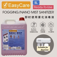 🔥KKM APPROVED🔥 EASYCARE 5L Disinfectant Nano Mist Solution No Alcohol Liquid Disinfection Sanitizer Fogging Cleaner K5