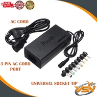 Universal Laptop Adapter PC Notebook Computer Charger Adjustable Adapter P 96W 12V-24V TIP 5.5x2.1mm