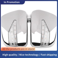 1Pair Car Door Mirror Cover with LED Trim Light Replacement Parts Accessories for  Rx300 XU110 RX 30