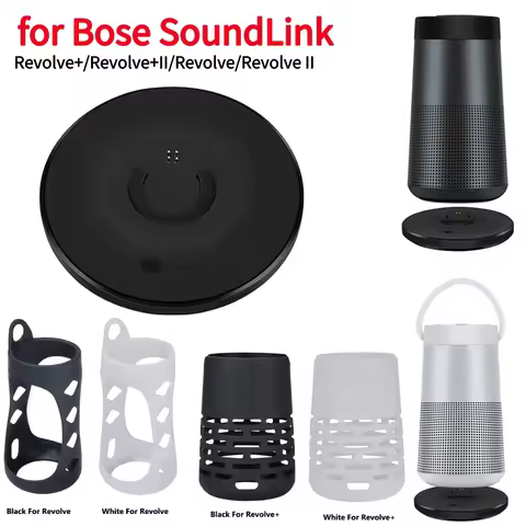 Desktop Charging Stand Cradle Charger Dock For BOSE SoundLink Revolve Generation 1/2 Audio USB Speak