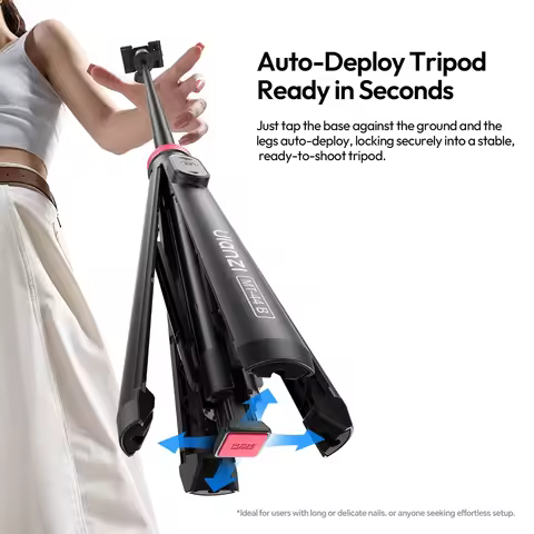 Ulanzi MT-44 B Universal Phone Tripod 1.5M Dual-Camera Setup Selfie Stick With Wireless Bluetooth fo