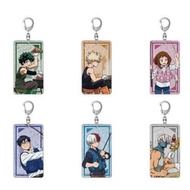 Rectangular Shape My Hero Academia Anime Acrylic Keychain Collection Deku Shoto Bakugo Uraraka