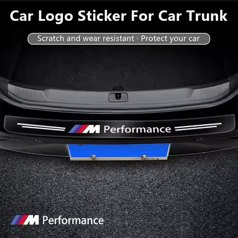 1Pcs Transparent Car Trunk Badge Protective 3D Sticker Car Accessories For Bmw M3 M4 M5 M6 F20 F30 G