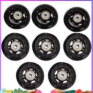 8 Pack Inline Skate Wheels, Indoor/Outdoor Roller Skate Wheels, Replacement Wheels with Bearing 64mm