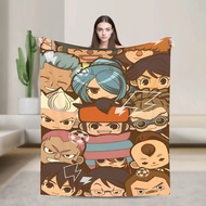 Anime Axel Blaze 'Inazuma Eleven' blanket, warm and fluffy plush blanket, suitable for girls and boy