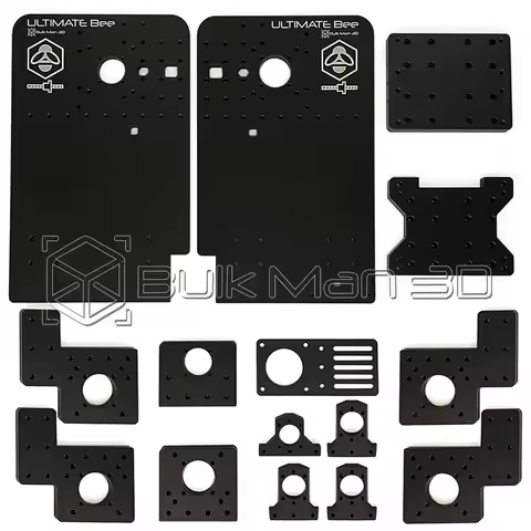 Bulk-Man 3D Ultimate Bee CNC Router Plate Sets 10mm Thickness 15pcs 6061-T5 Aluminum Plate for Ultim