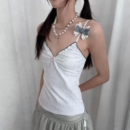 Wasteland Style Women's Clothing Light Asian Style Tops vintage Women's Clothing y2k European Americ