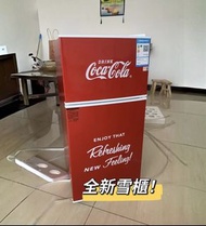 ❄️ 新款 家用雪櫃 100%新 可口可樂復古雪櫃  一級能源  宿舍 出租房 迷你雪櫃 雙門雪櫃  Coca-Cola Retro Refrigerator  冷凍 冷藏  現貨