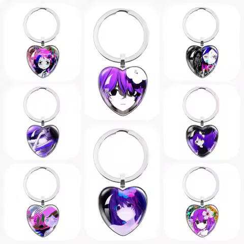 Sewerslvt Schizofrenia Dnb Cover Album Picture Glass Heart Shape Pendant Keychain Decor Music Lover 