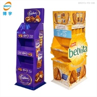 Chocolate3Cardboard Display Rack Display Stand Layer Wholesale Food Paper Snack Biscuits Children's 