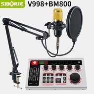 [Sale]E V998+bm800 Complete Package Soundcard 3.5mm Plug Mic Mixer Bluetooth FULL SET Cantilever support Complete Package for Streaming Media Ready