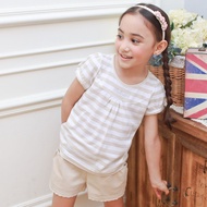 [Pink Nana Children's Clothing] Girls Short-Sleeved Children Top Short T 31106-31111-31152 (120-130)