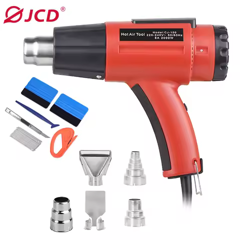 JCD High power Heat Gun 2000W Variable Advanced Electric Advanced Hot Air Gun Temperatures Adjustabl