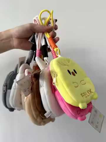 skzoo Kpop Stray Kids Cute Plush Coin Purse DIY Handbag Felix Bangchan Bag Accessories A must-have f