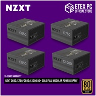 NZXT C650/C750/C850/C1000 80+ GOLD Full Modular Power Supply - 650W / 750W / 850W / 1000W