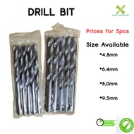 HSS Drill Bit.Drill Bit for Wood/Metal/Plastic. Micro Size Drill Bit. High Speed Steel Jobber Bit (5