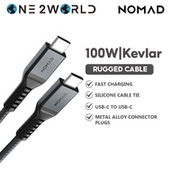 NOMAD Rugged Kevlar USB-C to Lightning Cables/Universal Cables/USB-C Cables