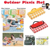 Kalis air 200x300cm Perkelahan Luaran Oxford Tikar Perkhemahan Lipat Outdoor Picnic Oxford Camping M