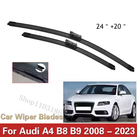 Car Wiper LHD Front Wiper Blades For Audi A4 B8 B9 Allroad 2008 - 2023 Windshield Windscreen Window 