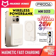 PRODA Powerbank Slim Wireless 20W With Magnetic Fast Charging Powerbank 5000mah Power Bank Mini AKV8