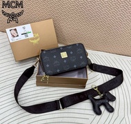 เอ็มซีเอ็ม/MCM กระเป๋าสะพาย สะพายข้าง สะพายไหล่ สะพายพาดลำตัว ขนาด 8inv/นิ้ว