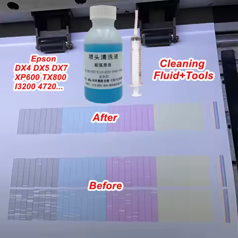 Cleaning Solution for Espon DX5 XP600 TX800 I3200 Printhead Cleaning fluid Pictorial Machine Epson H