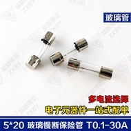 5*20Glass Fuse Slow-blow Fuse Link250V 0.5 1 2 3A 4 5A12 20 10A ZM4A